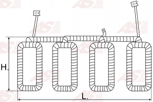 UD808286(BOSCH)SF | AUTO STARTER | Uzwojenie / Stojan do rozrusznika UD808286(BOSCH)SF 