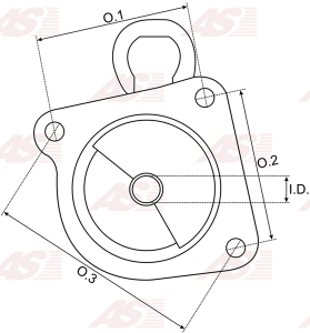 UD41658SBR | AUTO STARTER | GÅ‚owica do rozrusznika UD41658SBR 