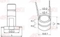 ASL9008(BULK) | AUTO STARTER | Pierścienie ślizgowe do alternatora ASL9008(BULK) 