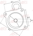 UD41658SBR | AUTO STARTER | GÅ‚owica do rozrusznika UD41658SBR 