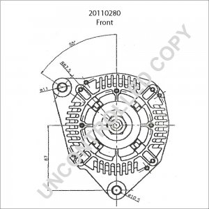 20110280 | PRESTOLITE LEECE NEVILLE | ALTERNATOR 12V 90A CITROEN ZX 20110280 20110280