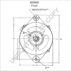 859866 | PRESTOLITE LEECE NEVILLE | ALTERNATOR 859866 