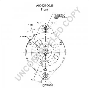 A0012600JB | PRESTOLITE LEECE NEVILLE | ALTERNATOR A0012600JB 