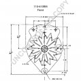 110-610RM | PRESTOLITE LEECE NEVILLE | ALTERNATOR [PL] 110-610RM [12V][37A]  110-610RM 