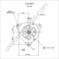 47020067 | PRESTOLITE LEECE NEVILLE | ALTERNATOR A127MT12V70A RH/CLOCK 47020067 47020067