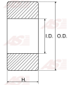 EU63032RS | AUTO STARTER | ŁOŻYSKO EU63032RS 