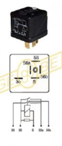 9.9124.1 | IKA - GEBE | Latching Relay 12V, 2x150W mechanical 9.9124.1 