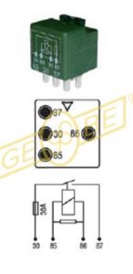 9.9126.1 | IKA - GEBE | Blower Relay 12V, 30A,fuse 001 542 67 19 9.9126.1 