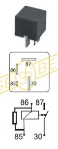 9.9385.1 | IKA - GEBE | FP Relay VAG 12V, 10A, 191 906 383 9.9385.1 