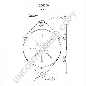 1268560 | PRESTOLITE LEECE NEVILLE | ALTERNATOR 1268560 