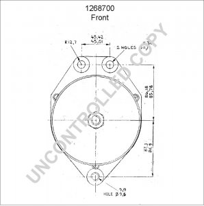 1268700 | PRESTOLITE LEECE NEVILLE | ALTERNATOR 1268700 