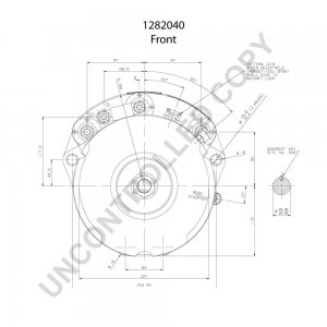 1282040 | PRESTOLITE LEECE NEVILLE | ALTERNATOR AB172RL 24V 300 1282040 1282040