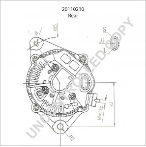 20110210 | PRESTOLITE LEECE NEVILLE | ALTERNATOR 12V 70A 20110210 20110210