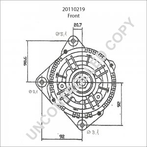 20110219 | PRESTOLITE LEECE NEVILLE | ALTERNATOR 12V 100A VOLVO 850, V70 20110219 20110219