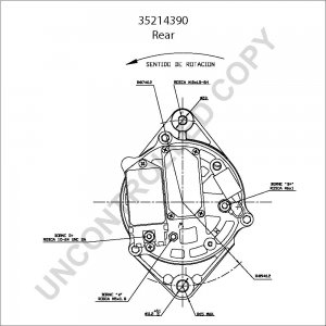 35214390 | PRESTOLITE LEECE NEVILLE | ALTERNATOR 35214390 