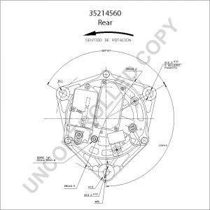 35214560 | PRESTOLITE LEECE NEVILLE | ALTERNATOR 35214560 