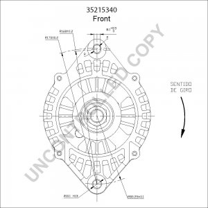 35215340 | PRESTOLITE LEECE NEVILLE | ALTERNATOR 12V 80A FIAT DUCATO 35215340 35215340