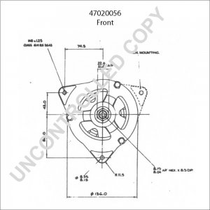 47020056 | PRESTOLITE LEECE NEVILLE | ALTERNATOR 47020056 