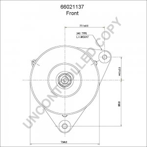 66021137 | PRESTOLITE LEECE NEVILLE | ALTERNATOR 66021137 