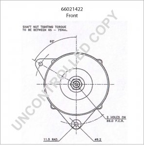 66021422 | PRESTOLITE LEECE NEVILLE | ALTERNATOR 66021422 