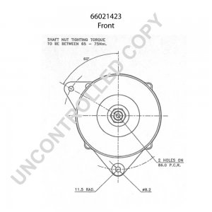 66021423 | PRESTOLITE LEECE NEVILLE | ALTERNATOR 66021423 