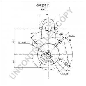 66925111 | PRESTOLITE LEECE NEVILLE | ROZRUSZNIK 12V 0.8KW CW 66925111 66925111