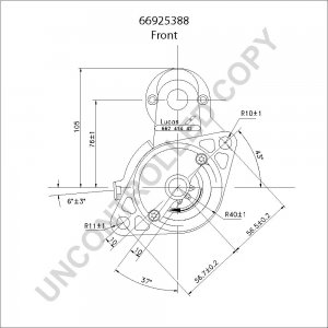 66925388 | PRESTOLITE LEECE NEVILLE | ROZRUSZNIK 12V 1.35KW HONDA CIVIC 66925388 66925388