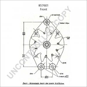 857601 | PRESTOLITE LEECE NEVILLE | ALTERNATOR 857601 