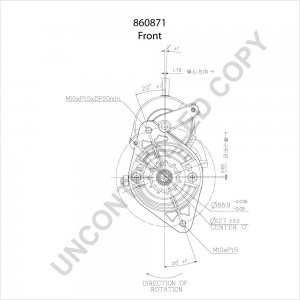 860871 | PRESTOLITE LEECE NEVILLE | ROZRUSZNIK REPLACEMENT FOR LISTER PETTER 860871 860871