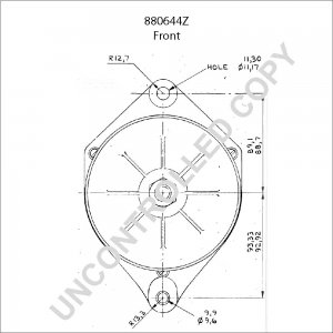 880644Z | PRESTOLITE LEECE NEVILLE | ALTERNATOR 880644Z 