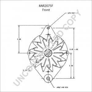 8AR2075F | PRESTOLITE LEECE NEVILLE | ALTERNATOR 8AR2075F 