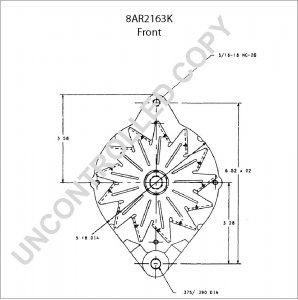 8AR2163K | PRESTOLITE LEECE NEVILLE | ALTERNATOR 8AR2163K 