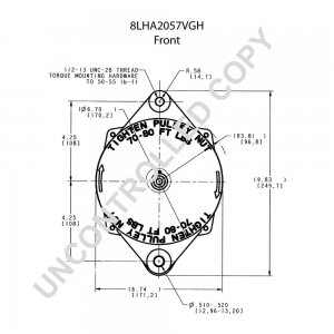 8LHA2057VGH | PRESTOLITE LEECE NEVILLE | ALTERNATOR 8LHA2057VGH 