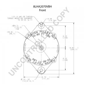 8LHA2070VBH | PRESTOLITE LEECE NEVILLE | ALTERNATOR 8LHA2070VBH 