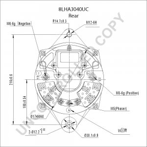 8LHA3040UC | PRESTOLITE LEECE NEVILLE | ALTERNATOR 24V 120A 8LHA3040UC 8LHA3040UC