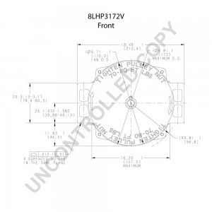 8LHP3172V | PRESTOLITE LEECE NEVILLE | ALTERNATOR 8LHP3172V 