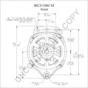 8SC3110VC-SZ | PRESTOLITE LEECE NEVILLE | ALTERNATOR 8SC3110VC-SZ 