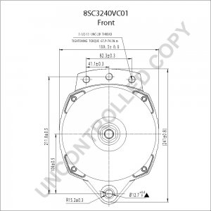 8SC3240VC01 | PRESTOLITE LEECE NEVILLE | ALTERNATOR 8SC3240VC01 