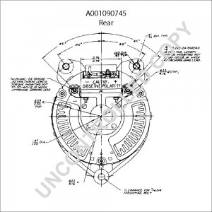 A001090745 | PRESTOLITE LEECE NEVILLE | ALTERNATOR A001090745 