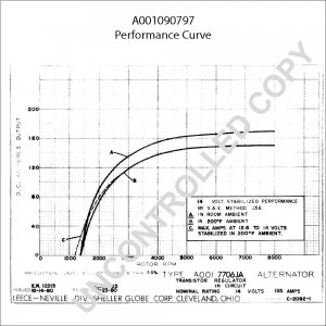 A001090797 | PRESTOLITE LEECE NEVILLE | ALTERNATOR A001090797 