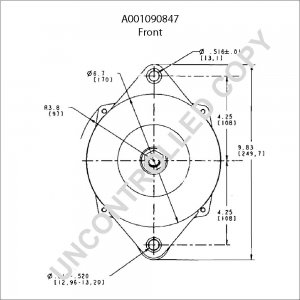 A001090847 | PRESTOLITE LEECE NEVILLE | ALTERNATOR A001090847 