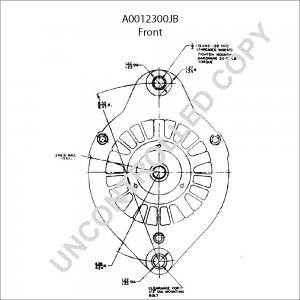 A0012300JB | PRESTOLITE LEECE NEVILLE | ALTERNATOR A0012300JB 