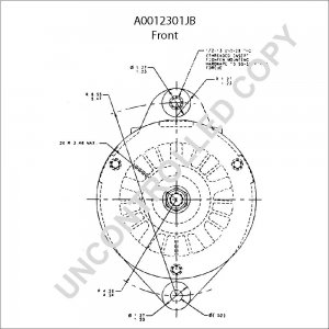 A0012301JB | PRESTOLITE LEECE NEVILLE | ALTERNATOR A0012301JB 