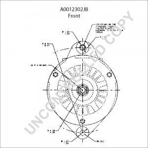 A0012302JB | PRESTOLITE LEECE NEVILLE | ALTERNATOR 38V 60AMP A0012302JB 2302JB