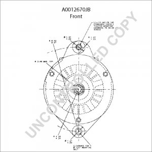 A0012670JB | PRESTOLITE LEECE NEVILLE | ALTERNATOR A0012670JB 