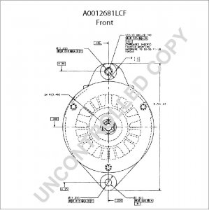 A0012681LCF | PRESTOLITE LEECE NEVILLE | ALTERNATOR A0012681LCF 