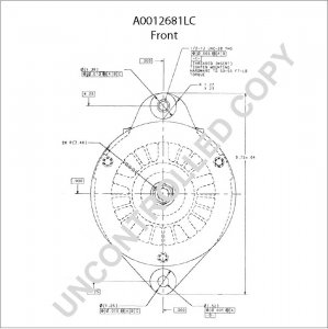 A0012681LC | PRESTOLITE LEECE NEVILLE | ALTERNATOR A0012681LC 