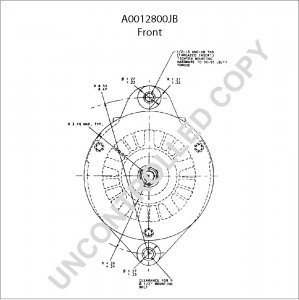 A0012800JB | PRESTOLITE LEECE NEVILLE | ALTERNATOR A0012800JB 