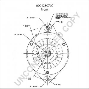 A0012807LC | PRESTOLITE LEECE NEVILLE | ALTERNATOR A0012807LC 