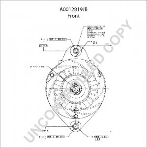 A0012819JB | PRESTOLITE LEECE NEVILLE | ALTERNATOR A0012819JB 